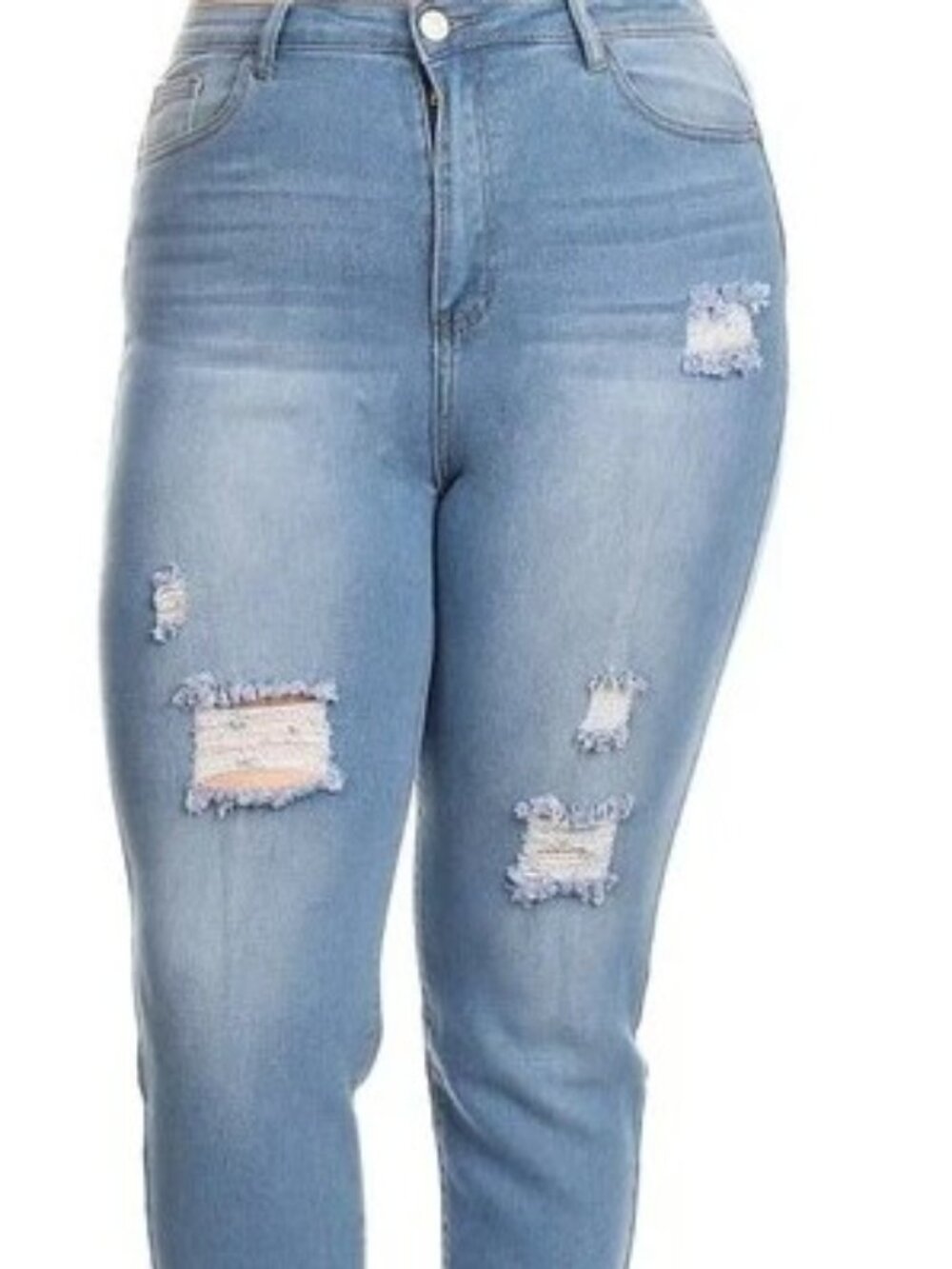 High Waist Ripped Skinny - Picture 2 of 2
